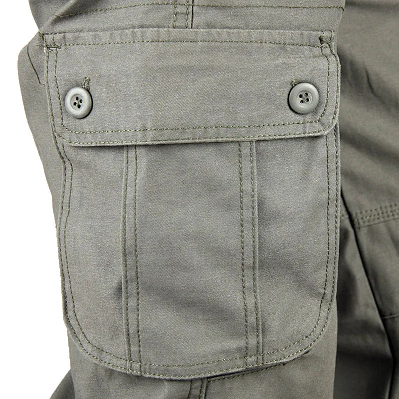 Men's Cargo Pants Mens Casual Multi Pockets Sports Large size 44 Tactical Pants Men Outwear Straight Loose Fashion Long Trousers