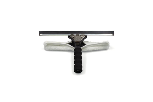 Multipurpose Window Squeegee &amp; Microfiber Scrubber 30 cm