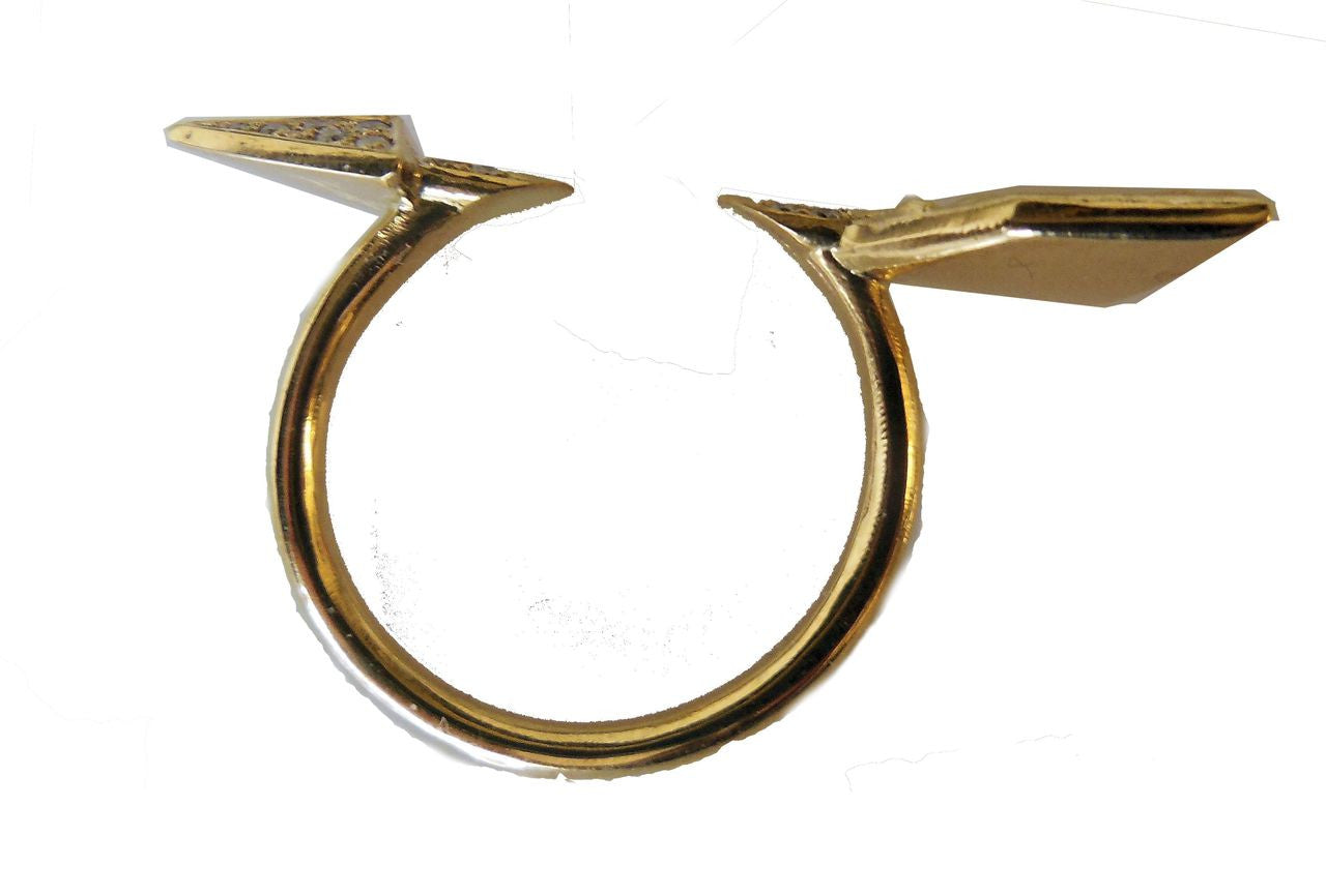 Custom Design: Illusion Piercing Arrow Ring -14K gold-4