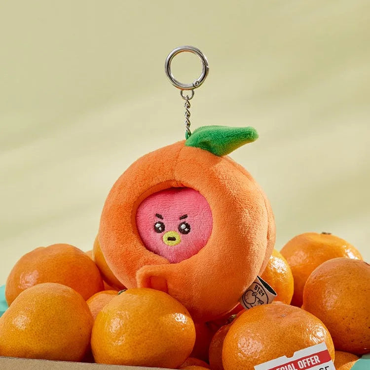 Korean Popular Cartoon Orange Series Pendent Doll Bag Decoration Key Chain Gift Couple Style Household Goods Small Gift