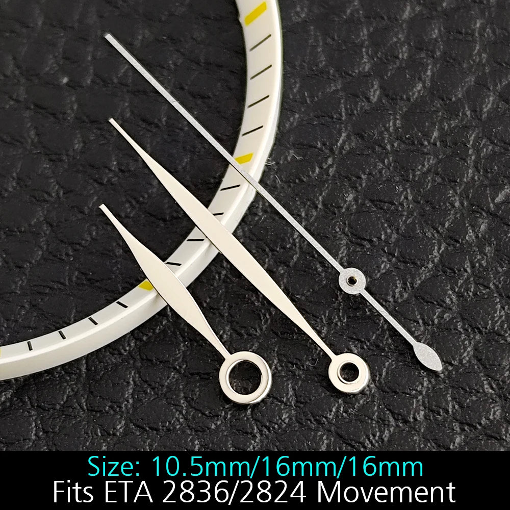 High Quality ETA-Series Hands Green Super Luminous Fits ETA 2824 2892 2836 2834 Movement Watch Accessories Watches For Men