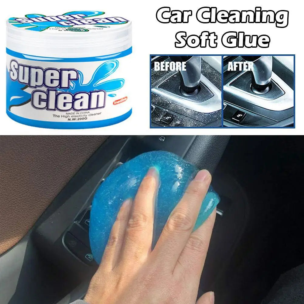 Car Dust Cleaning Gel - Soft Rubber Cleaning Mud for Air Vent Outlet, Dashboard, Door Window Gaps & Keyboard