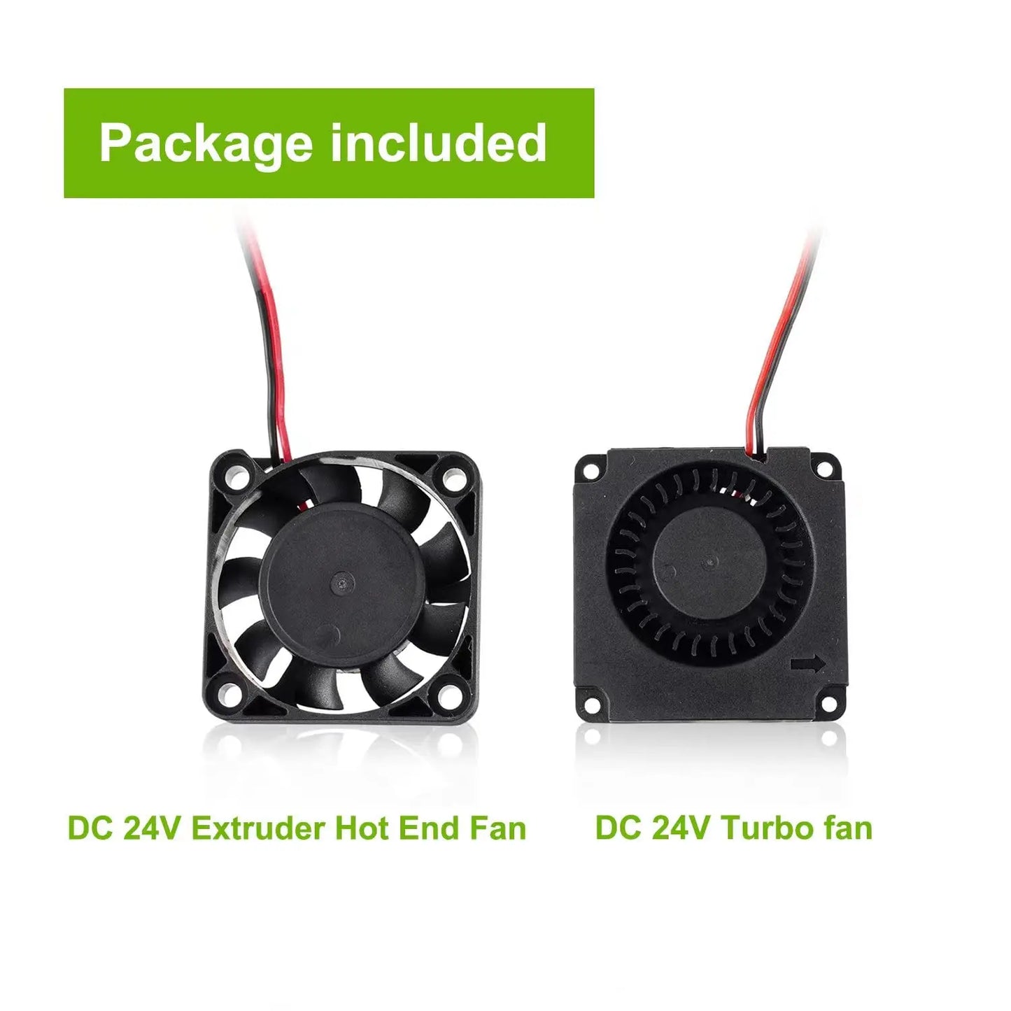 Creality Original 4010 Fans DC 24V Extruder Hot End Fan and DC 24V Turbo Fan for Creality Ender 3/Ender 3 Pro /Ender 5 3D Printe