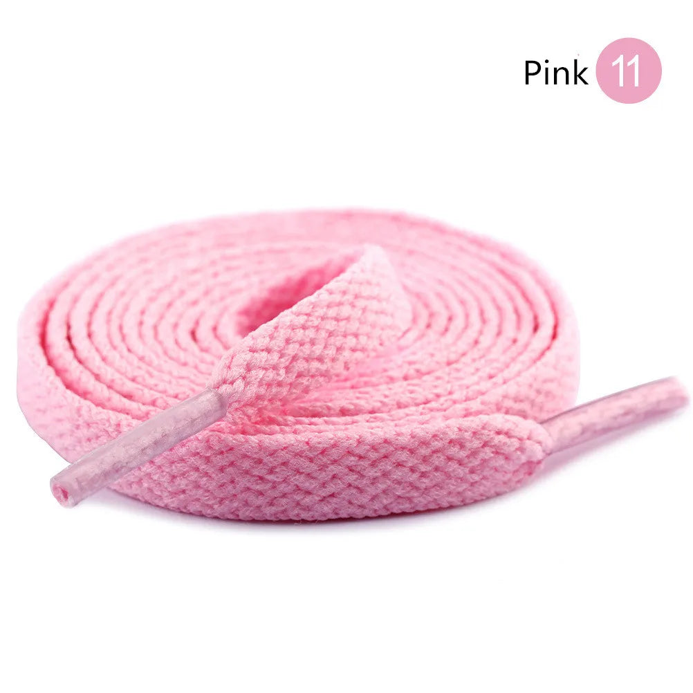 26Colors Flat Shoelaces Adult Kids Black White Pink Laces Sneakers Shoestring No Elastic Shoelace Leisure Lacet Shoe Accessories
