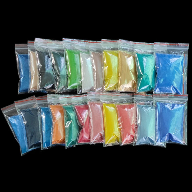 128Colors Luster Pearlescent Mica Powder DIY For Soap Candle Dye Epoxy Resin Paint Colorant Powder Makeup Cosmetic Pearl Pigment