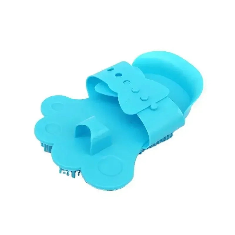 Pet Silicone Bath Brush Massage Glove Pet Hair Remover Deshedding Grooming Tool for Small Large Dogs Cats Cat Massage Comb Comb