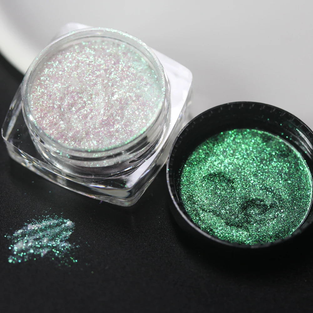 100colors Cosmetic Diamond Highlighter Pigment Eyes Loose Powder Makeup Pearlescent Shiny Eyeshadow Lipgloss Resin Craft DIY