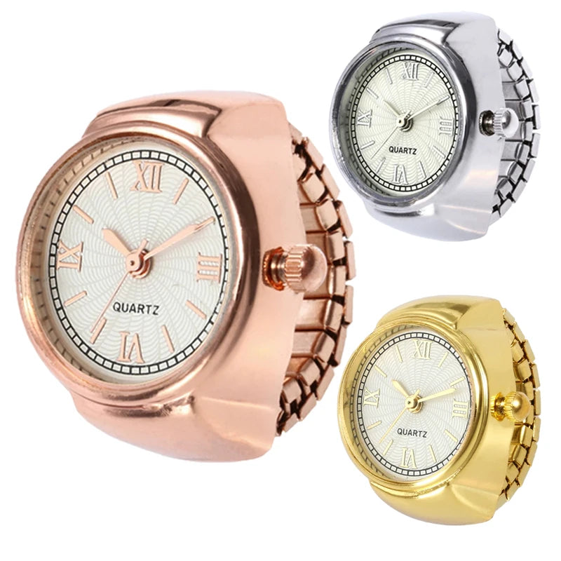 RetroGem New Fashion Personality Ring Watches Adjustable  Women's Party Banquet Jewelry Finger Accessories Rings Gifts for Women