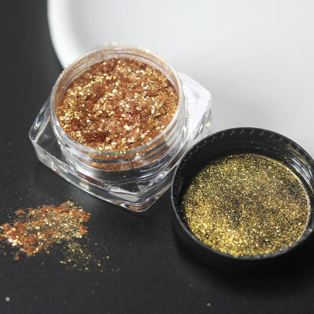 100colors Cosmetic Diamond Highlighter Pigment Eyes Loose Powder Makeup Pearlescent Shiny Eyeshadow Lipgloss Resin Craft DIY