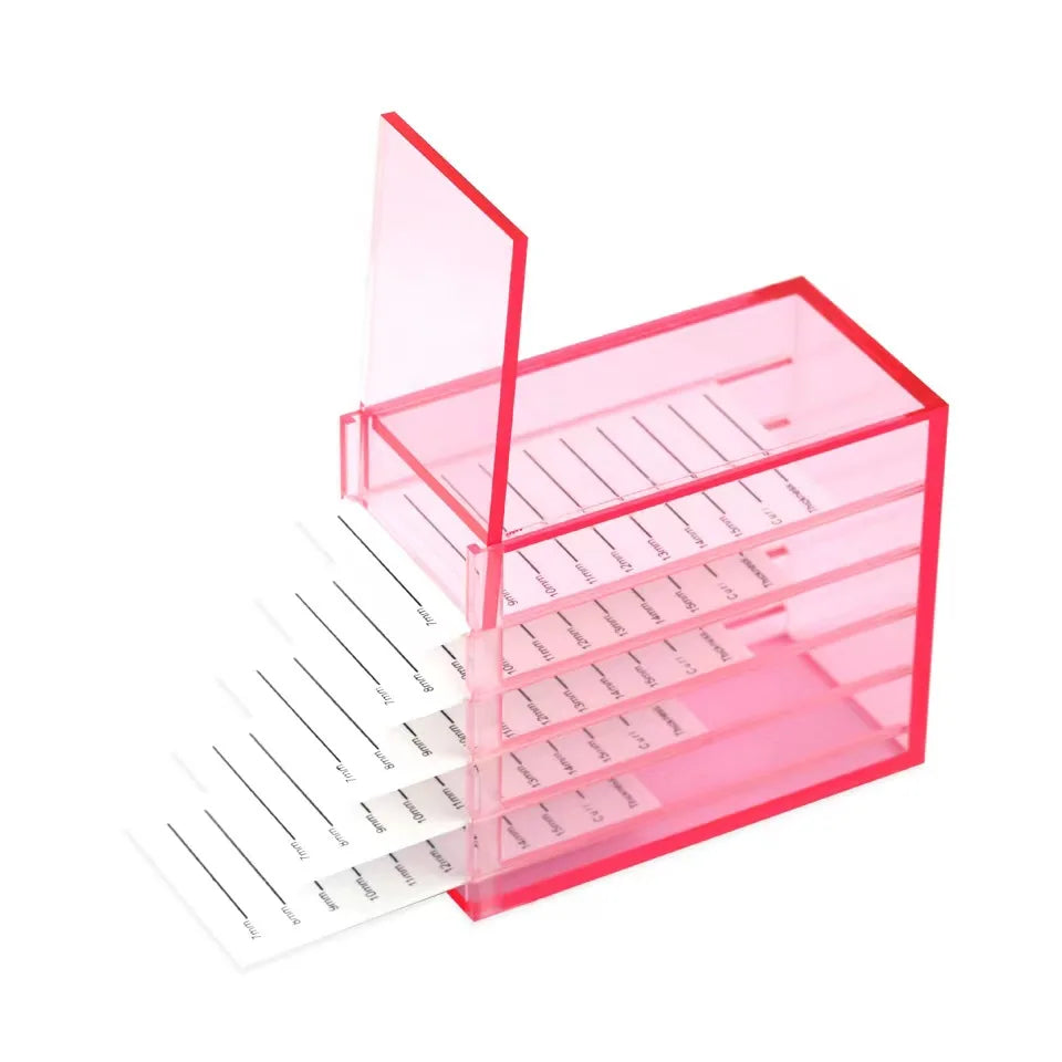 Eyelash Storage Box Single Layer Magnetic Plate Multifunctional Organizer Acrylic Pallet Lash Holder False Eyelashes Makeup Tool