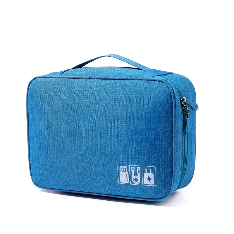 Cable Storage Bag Digital Electronic Organizer Portable USB Data Line Charger Plug Storage Bag Waterproof Travel Cable Organizer