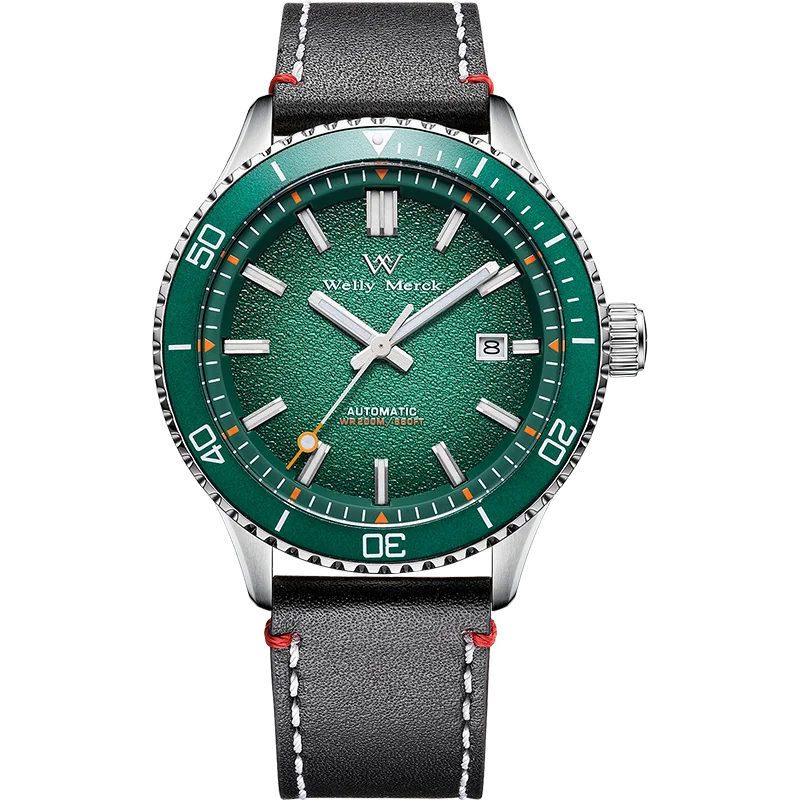 WM Watch Dive Watch Automatic Mechanical Watches Man Diving Watch Sapphire Stainless Steel Diver Welly Merck Wrist Watch WM046