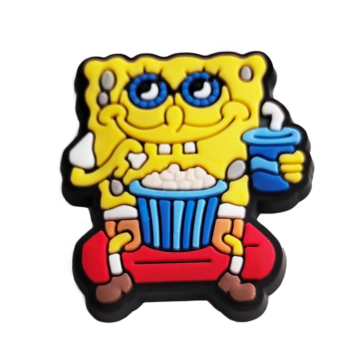 SpongeBob Cartoon Shoe Charms 1-20pcs Set SpongeBob SquarePants DIY PVC Decorations for Clog Sandals Kids Gift Shoe Accessories