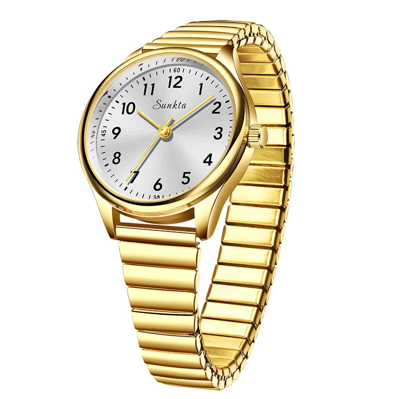SUNKTA new fashion luxury women's quartz watches elegant leather Watches for Women waterproof simple ladies watches reloj+BOX