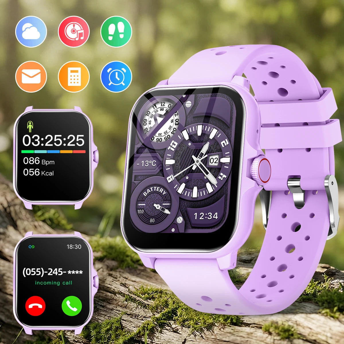 2026 1.83-inch Smartwatch Bluetooth Call Voice Assistant Music Player  Outdoor Sport Fitness Partner Data Records Men Women