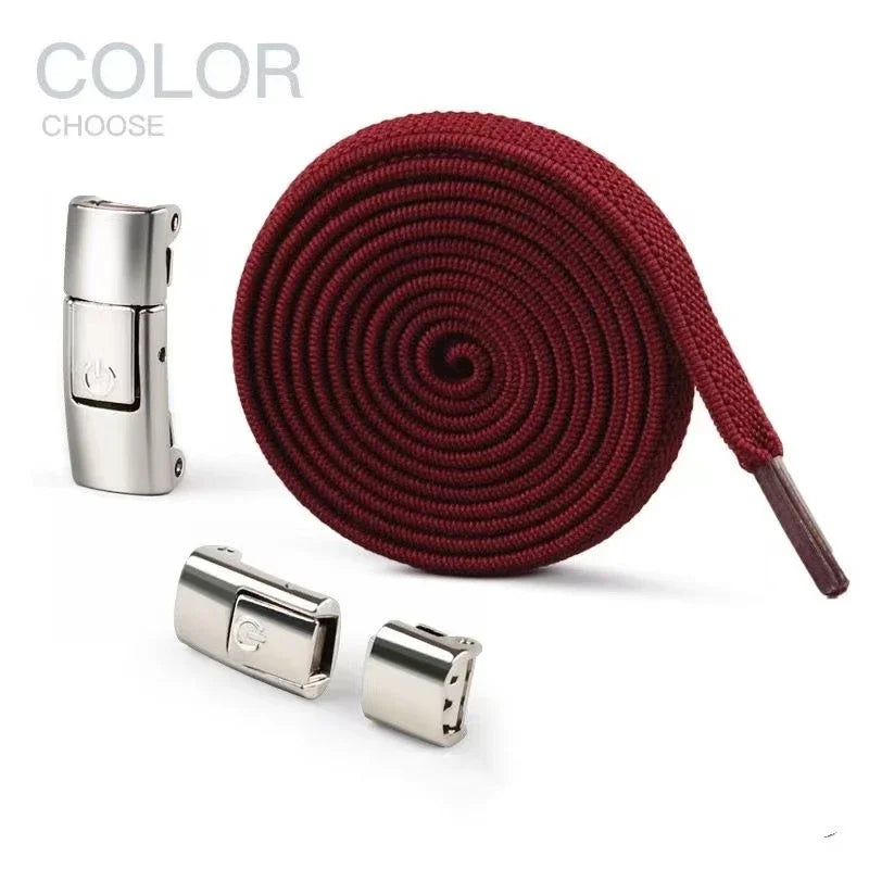 New Press Lock Shoelaces Without ties Gradient Flats Elastic Laces Sneakers Kids Adult No Tie Shoe laces for Shoes Accessories