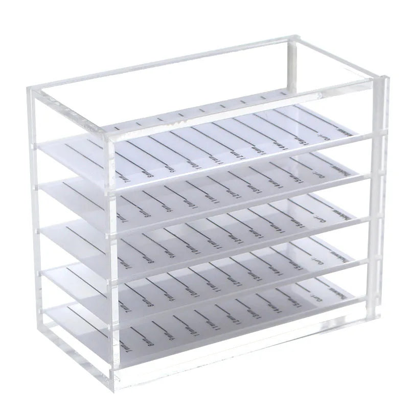 Eyelash Storage Box Single Layer Magnetic Plate Multifunctional Organizer Acrylic Pallet Lash Holder False Eyelashes Makeup Tool
