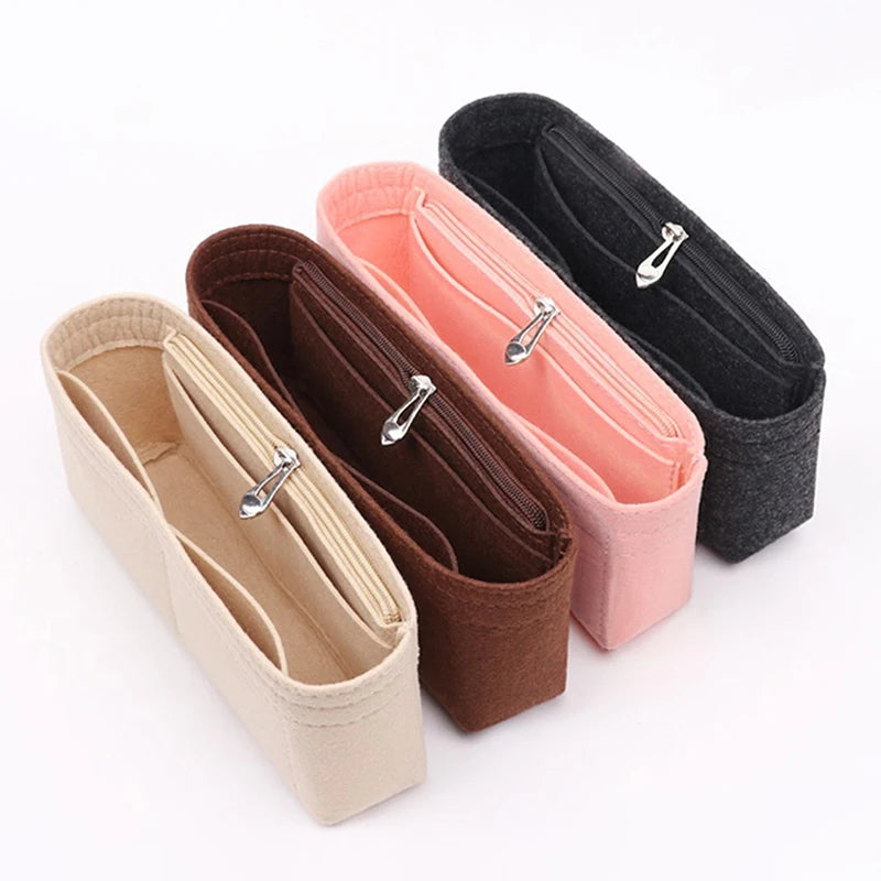 1PC Felt Insert Bag Organizer Makeup Organizers Liner Perfect for Brand Women's Handbags For And Cosmetic Bags
