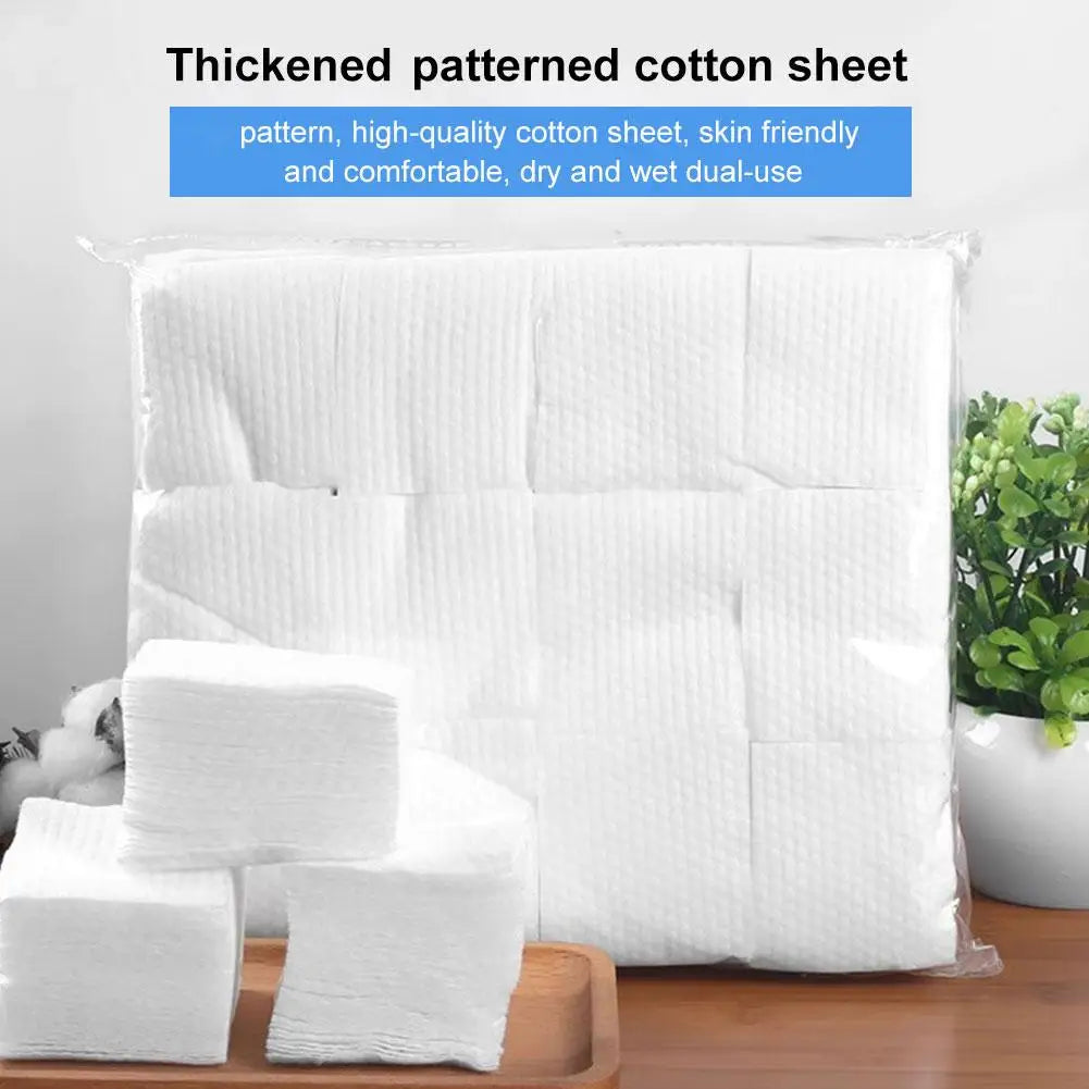 450/600 Disposable Makeup Cotton Wipes Soft Remover Pads Facial Cleansing Paper Wipe Cosmetic Pads