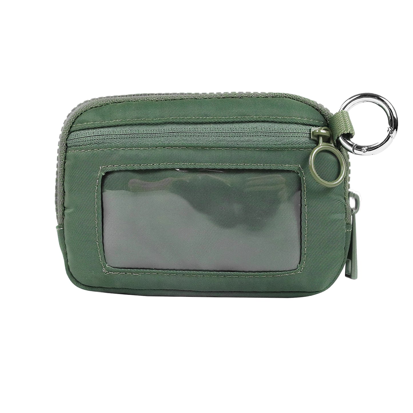 Women Cute Small Pouch Mini Wallet with Clear ID Window, Makeup Cosmetic Bag,Card Holder Bag for Purse,Toiletry Zipper Pouch