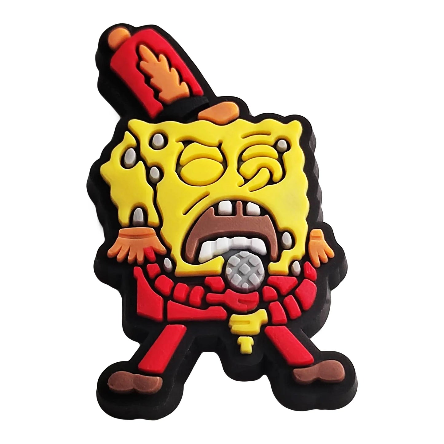 SpongeBob Cartoon Shoe Charms 1-20pcs Set SpongeBob SquarePants DIY PVC Decorations for Clog Sandals Kids Gift Shoe Accessories