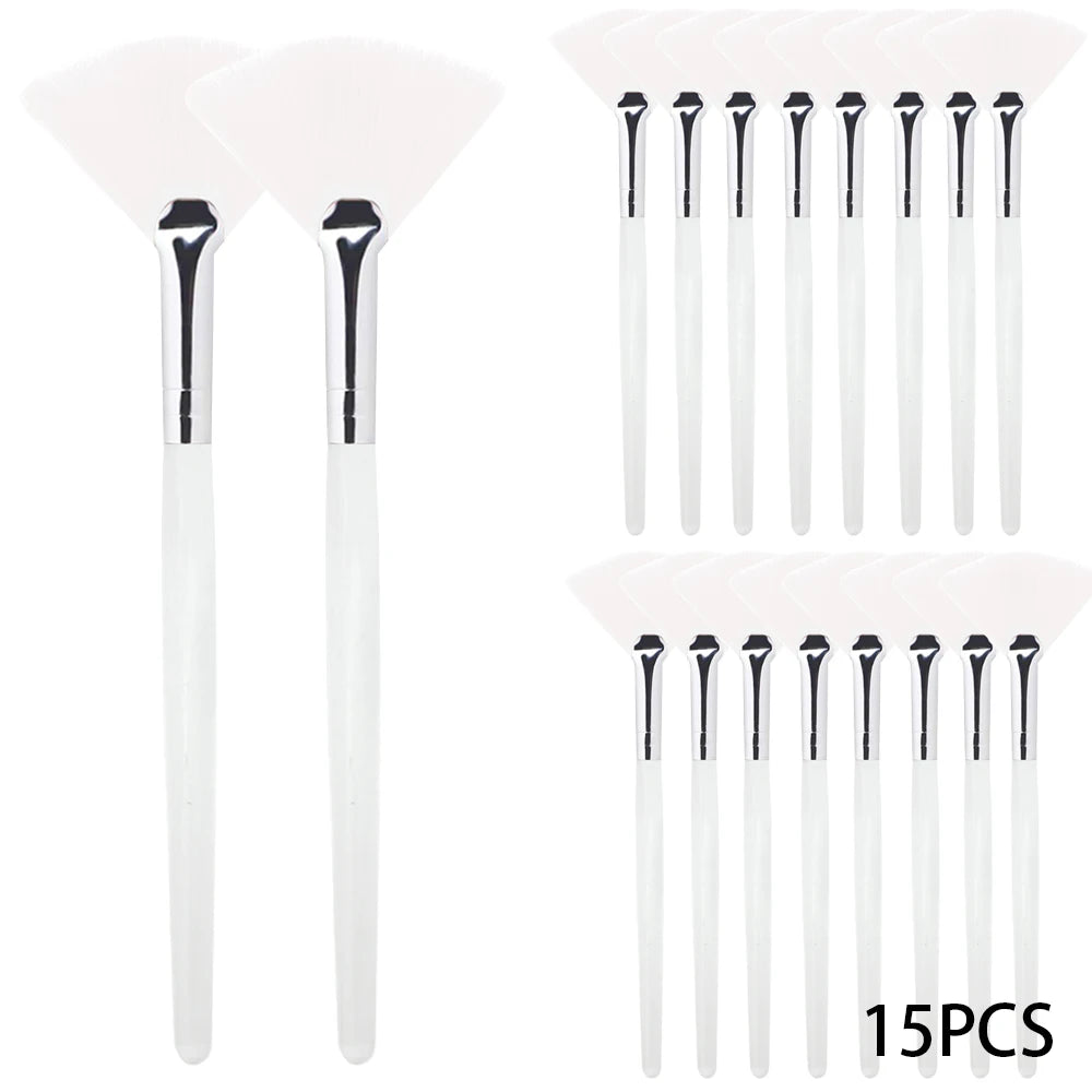 3/9 Pieces Facial Fan Mask Brushes Soft Mask Brush Applicator Esthetician Facial Mask Brushes For Women Girls Cosmetic Tools