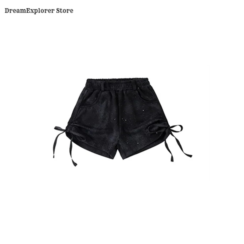 Girls Hip Hop Shiny Crop Top Silver Cargo Pants Kids K-pop Jazz Stree Dance Clothes Sets Children Streetwear Girl Group Costume