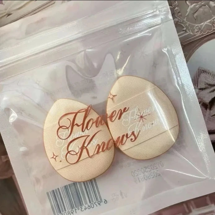 Flower KnowX Alibae joint limited series love air cushion powder puff blush brush makeup tool