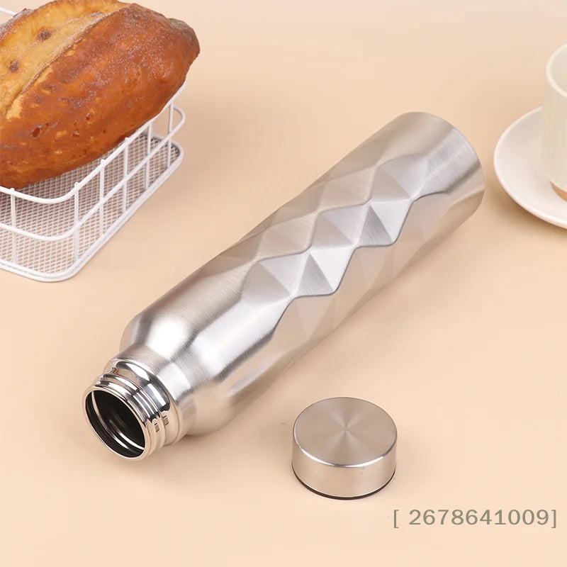 ❀❀1000ML Large Capacity Single-Wall Stainless Steel Water Bottle Leak-Proof Sport Flask For Fitness Gym Camping|〔YY33〕
