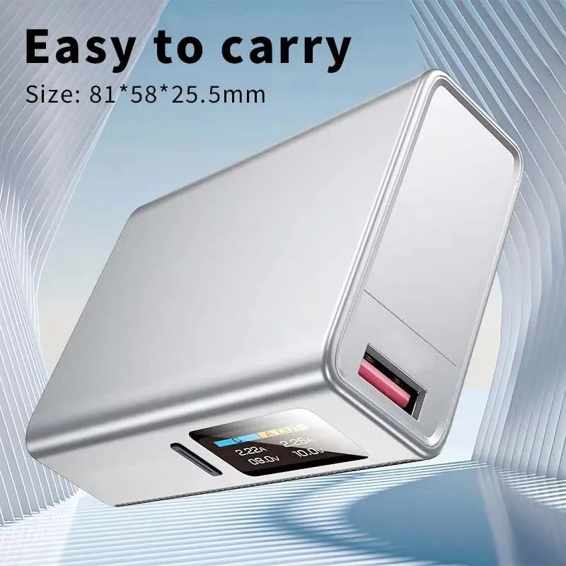 CCC 20000mAh high-capacity Portable Power Bank 22.5W PD LED Display External Power Supply Fast Charging For IPhone Xiaomi