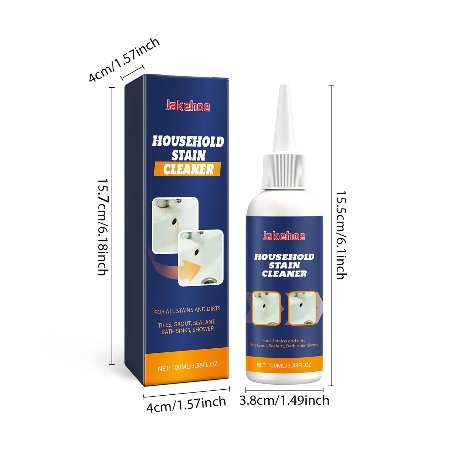 Mold Stain Cleaning Gel Household Doors Windows Walls Tile Gaps High-Efficiency Mildew Removal And Decontamination Cleaner 100ml