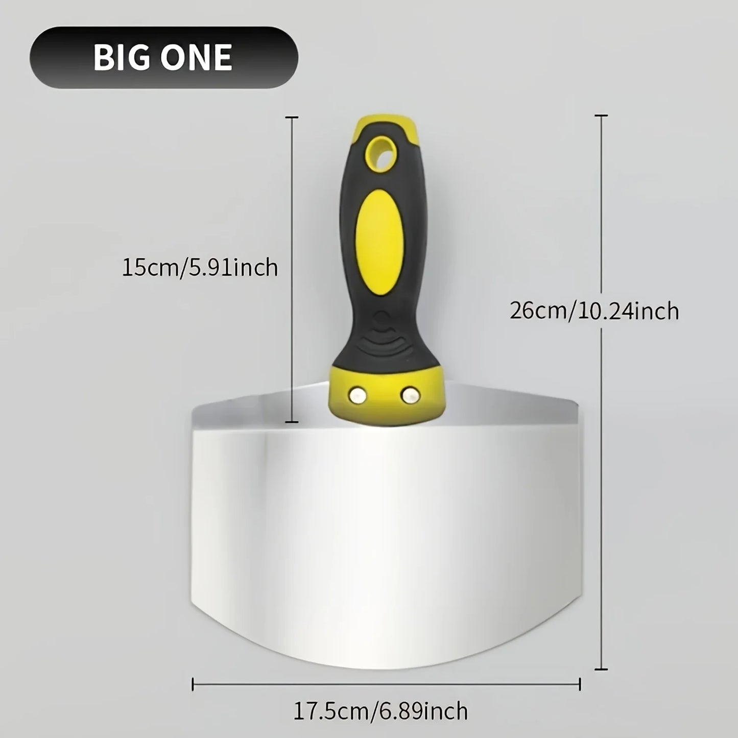 Stainless Steel Curved Trowel, Fan-Shaped Plaster Spatula, Thickened Bricklayer's Tool for Oil Workers, Ash Scraper