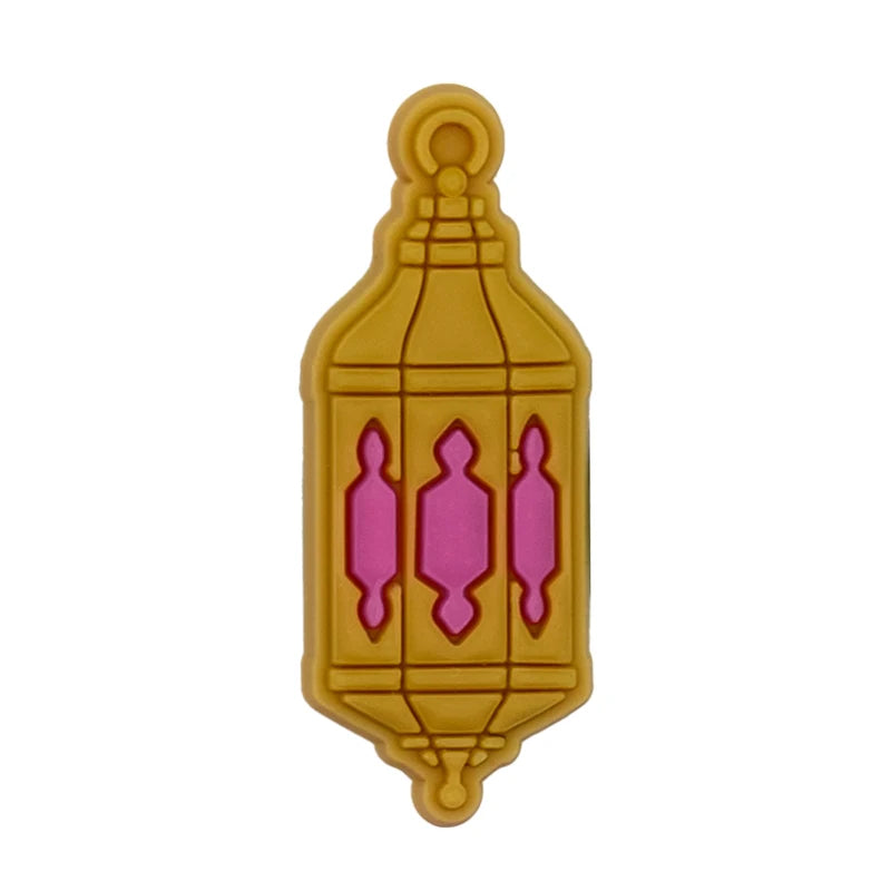 1/9PCS Casual Middle East Shoes Charms Decorations,Lights Castle Pins for Shoes,Books Sandals Clogs Buckles Accessories