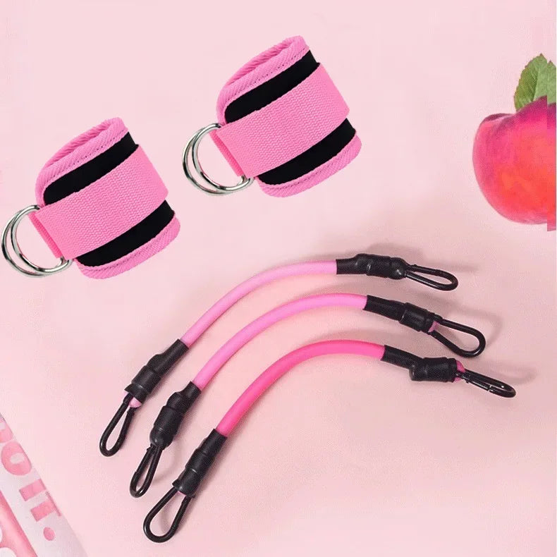 Ankle Straps Resistance Bands Set Fitness Workout Exercise Equipment Ankle Weight Yoga Elastic Fitness Band For Gym Man Woman