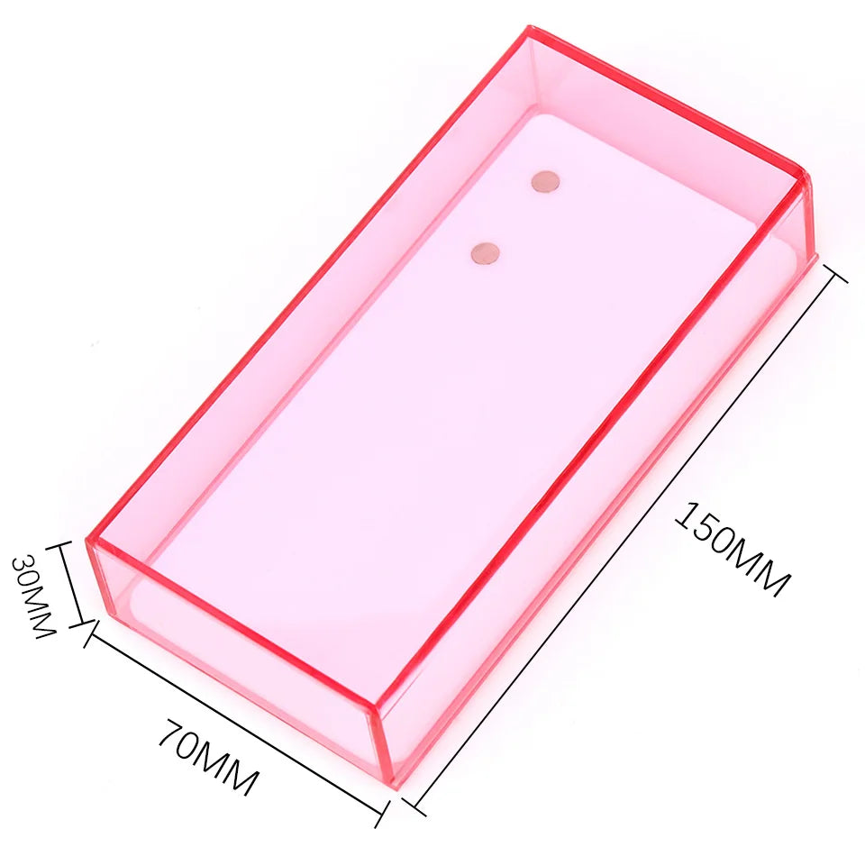Eyelash Storage Box Single Layer Magnetic Plate Multifunctional Organizer Acrylic Pallet Lash Holder False Eyelashes Makeup Tool