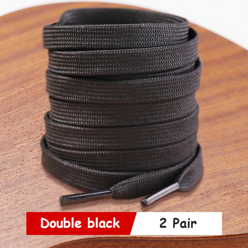 New White Black Flat Shoelaces for Sneakers Laces Shoe Strings Classic Shoe Laces 70/90/100/120/140/160CM High-quality Shoelace