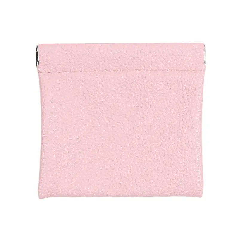 Fashion Automatic Closing PU Shrapnel Storage Bag Earphone Data Cable Lipstick Jewelry Portable Mini Waterproof Storage Bag