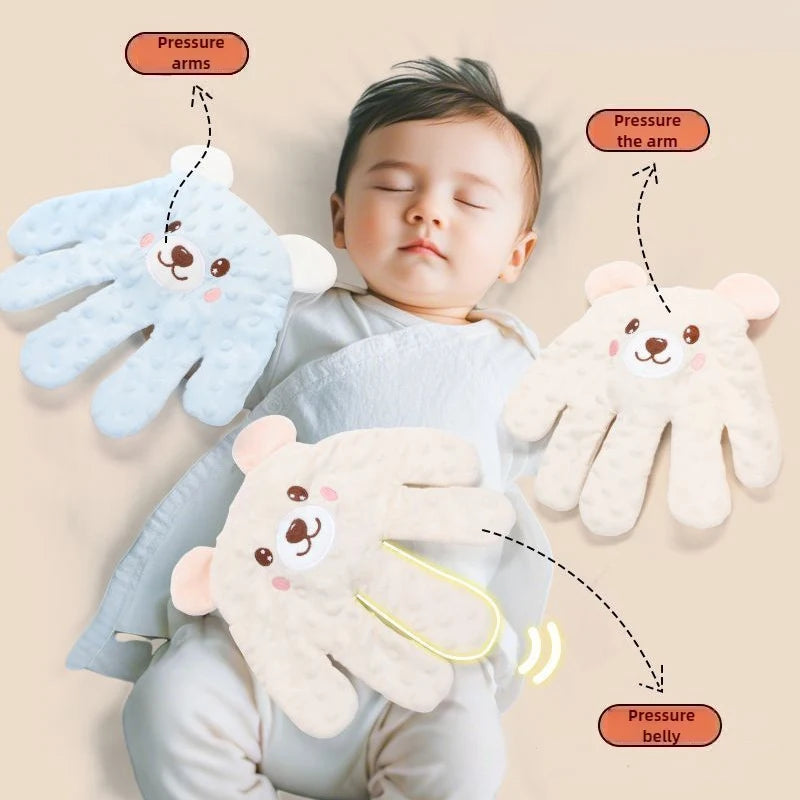 Baby Palm Pillow for Newborn Bedding Sleep Aid Soothing Palm Baby Calming Sleep Remote Control Anti-startle Soothing Doll