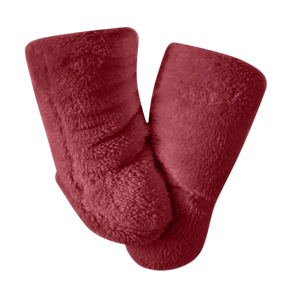 1 Pair Casual Thickened Newborn Baby Socks Anti-slip Solid Color Kids Floor Socks Warm Baby Foot Warmer Infant Winter