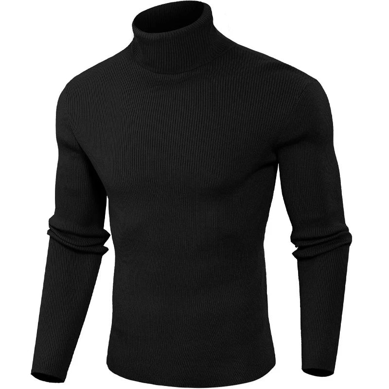 Animal Game Luxury Men's Cold Blouse Casual Sweaters Woolen Turtleneck Pullover Basic Stripes Tshirts Warm Sweatshirt Knit Men