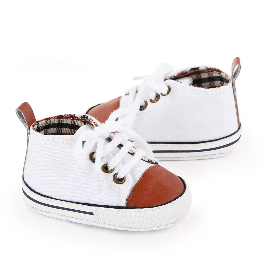 Print Canvas Baby Sports Sneakers For Newborn Baby Boys Girls First Walkers Shoes Infant Toddler Soft Sole Baby Shoes