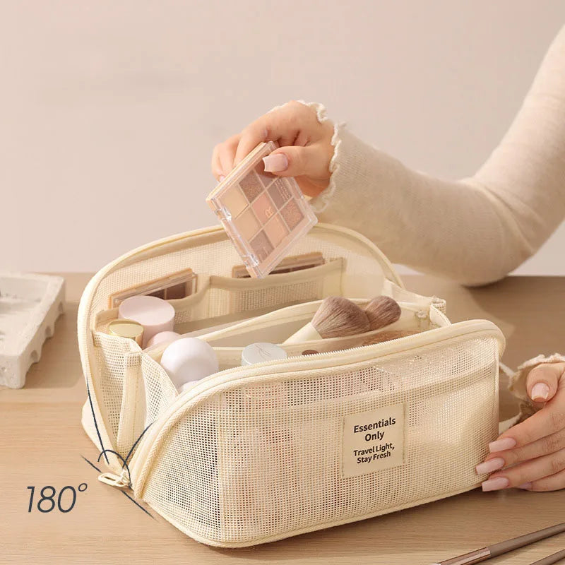 Makeup Organizer Female Toiletry Kit Bag Make Up Case Storage Pouch Luxury Lady Box, Cosmetic Bag, Organizer Bag For Travel Zip