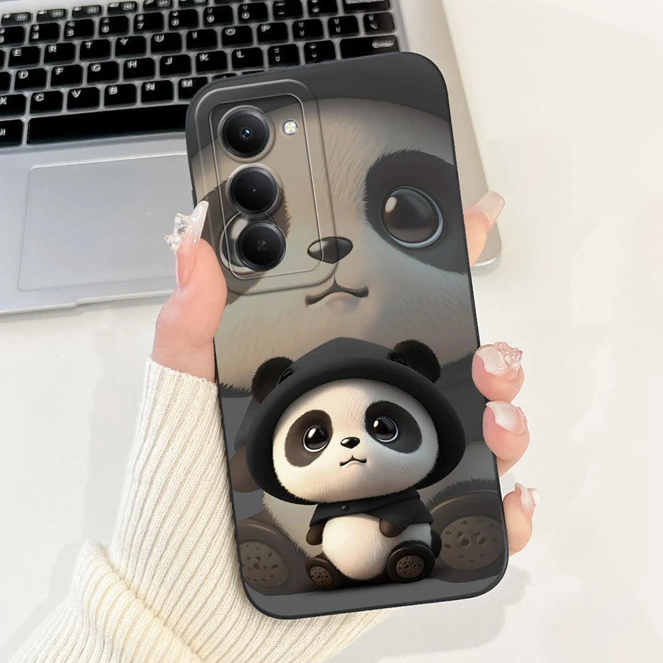 For Xiaomi Redmi 15 4G 5G Case Cute Panda Rabbit Cartoon Cover Shockproof Phone Case For Xiaomi Redmi 15 5G Redmi15 4G Soft Bags