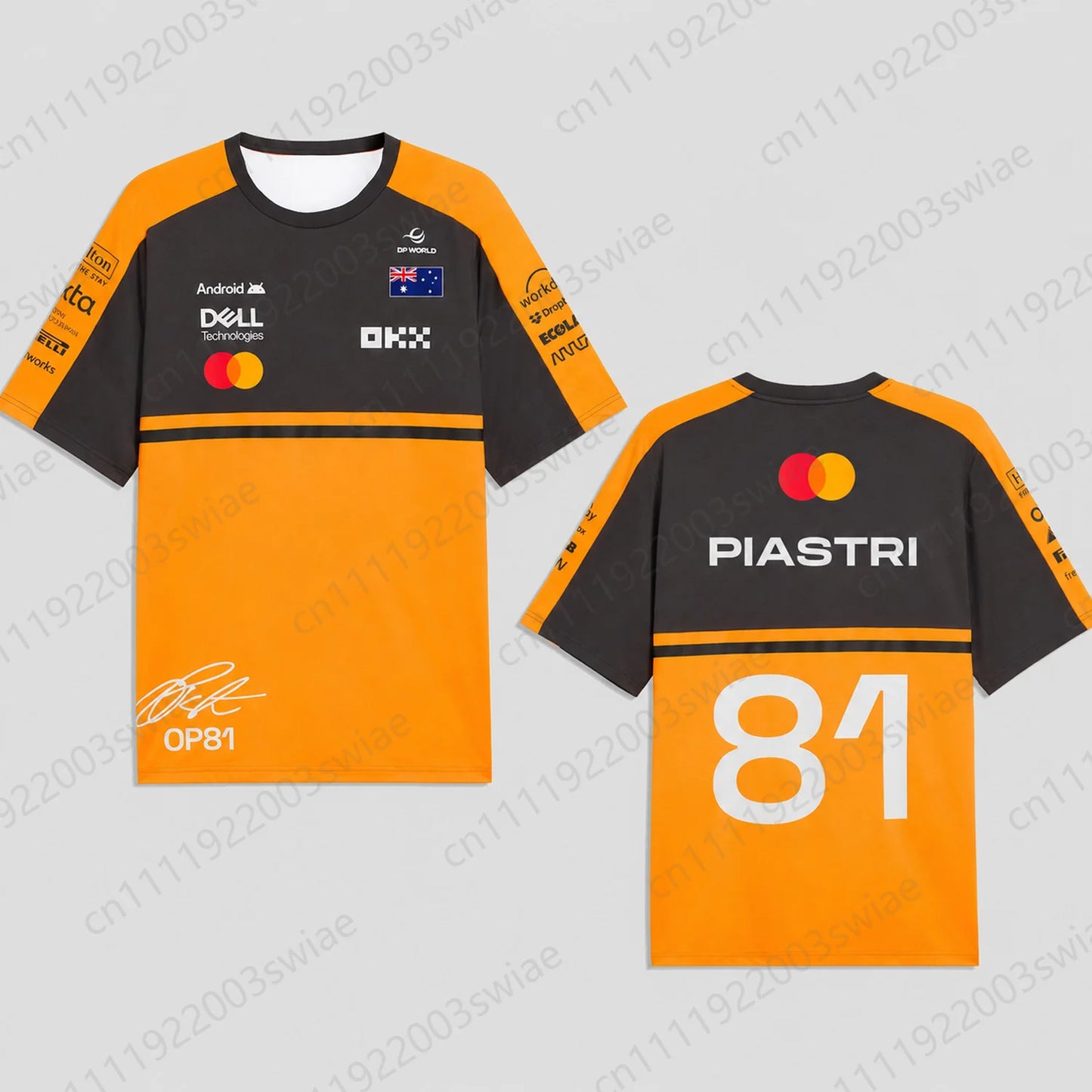 2026 New Summer Unisex  Norris 1 Racing Jersey Short Sleeve T Shirt Motorsport Graphic Streetwear Fan Kids/Adult Top