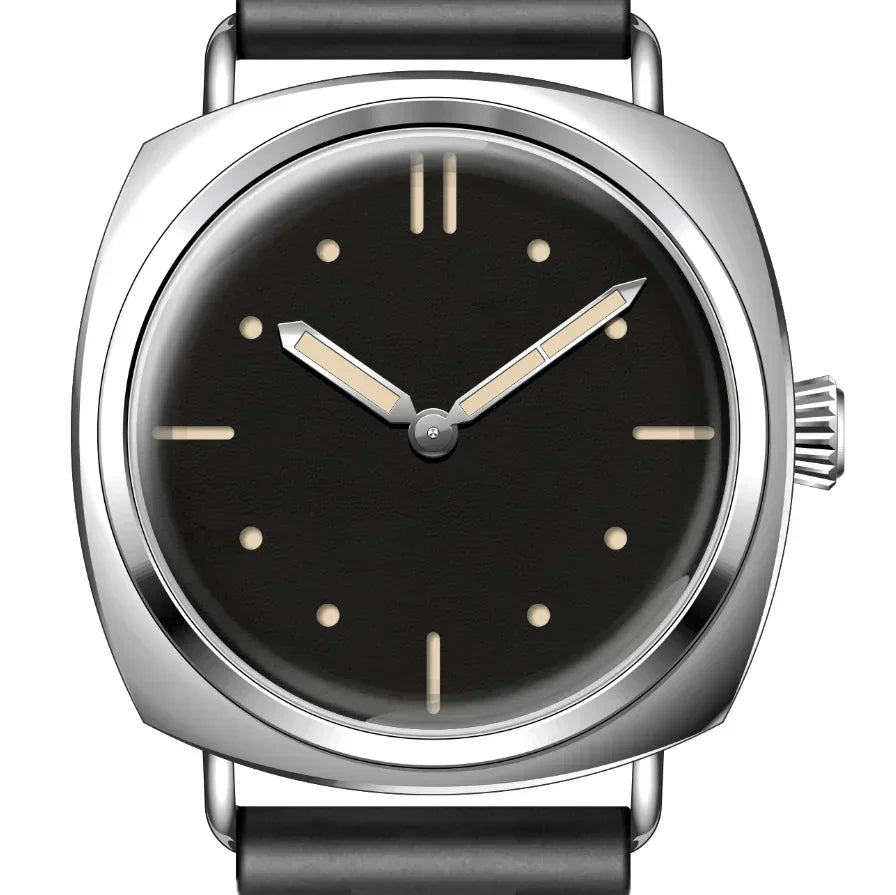 Homage Military Watches for Seiko Vh31 Sterile Dial Super Luminous 100M Waterproof Dome Len Vintage Men's Quartz Wristwatches