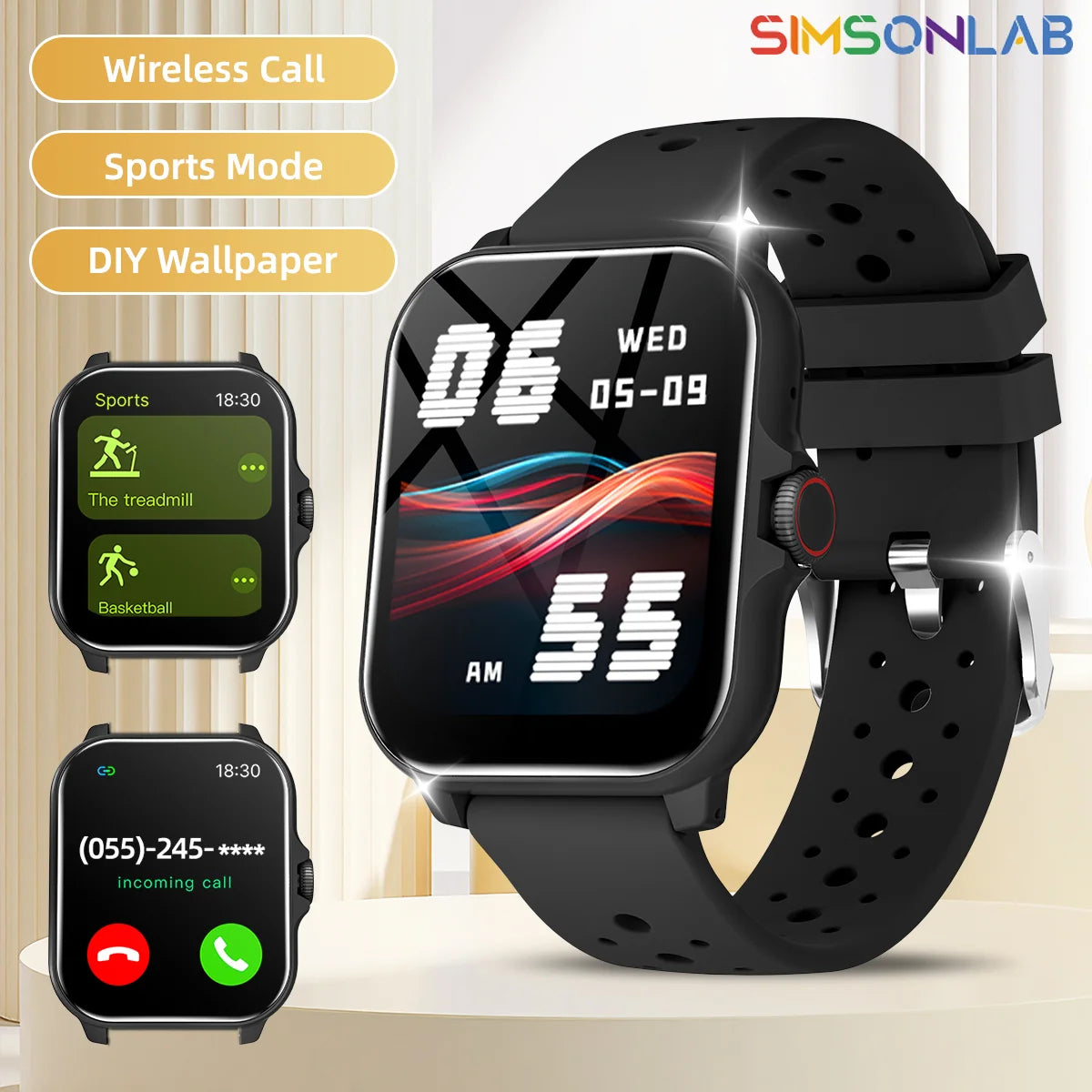 2026 1.83-inch Smartwatch Bluetooth Call Voice Assistant Music Player  Outdoor Sport Fitness Partner Data Records Men Women
