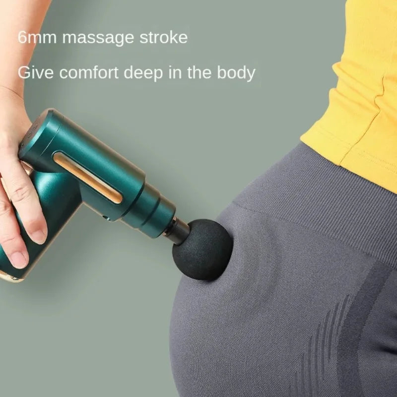 Massage Gun Mini Portable Deep Tissue Percussion Muscle Massager Rechargeable USB Electric Fascia Gun