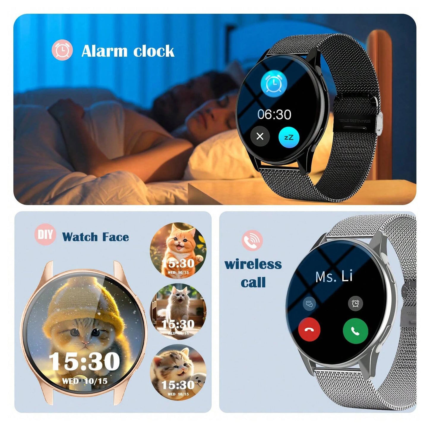 2025 NEW Hot Smart Watch For Men Women Wireless Call AI Voice Assistant Notification Alert Multi-Functional Watch Holiday Gifts