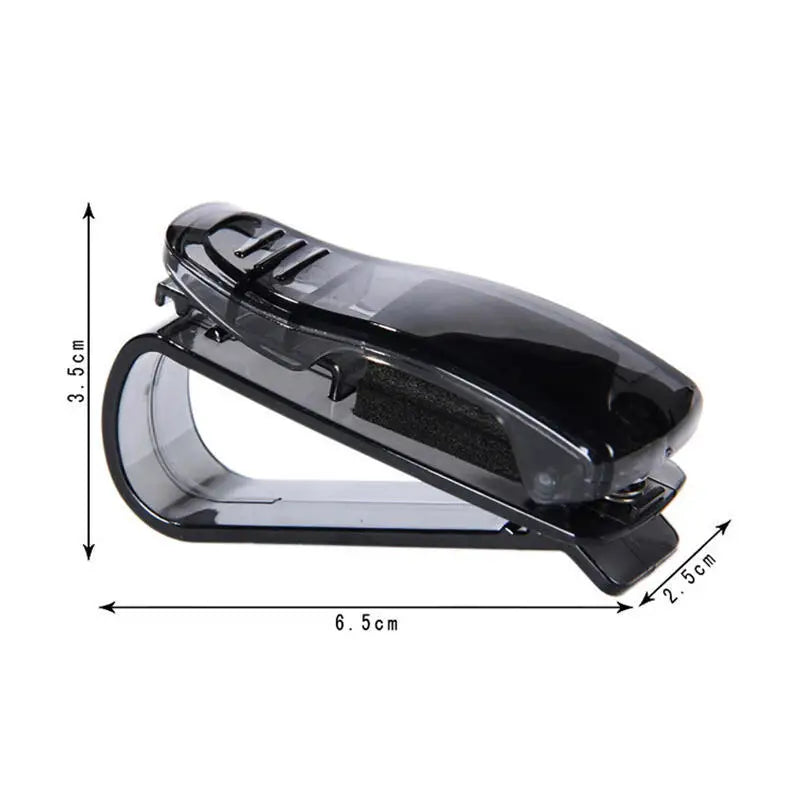 Magnetic Car Sun Visor Glasses Clip - Cute Coal Elf Design, Strong Magnetic Holder for Fashion Glasses, Car Interior Accessories