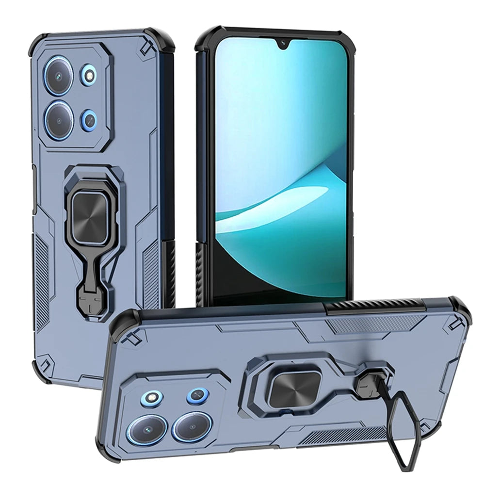 For Xiaomi Redmi 15C 4G 171mm Case Shockproof Armor Magnetic Holder Ring Stand Lens Protect Funda For Redmi15C Redmy 15C 15 C 4G